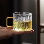 شات پیرکس برفی دسته رنگی استوانه