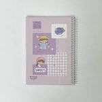 دفتر ۶۰ برگ خطدار school طرح انیمه