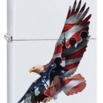 فندک زیپو (Zippo) مدل 29418 – طرح عقاب با ترکیب گرافیکی چندلایه