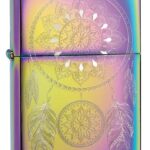 فندک زیپو (Zippo) مدل 49023 – طرح Dreamcatcher با روکش رنگین‌کمانی (Spectrum)