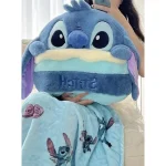 عروسک بالشتی طرح استیچ مدل توپی کد JI110 ارتفاع 45 سانتی‌متر به همراه پتو - Image 2