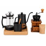 ست هدیه آیین قهوه؛ فرنچ‌پرس، آسیاب دستی و کتل1