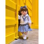 عروسک Reborn Baby Doll سیلیکونی Cute Babies Soft Doll مد عروسک Bebe Reborn 55cm - Image 2