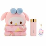 ست پتو بالشتی ملودی، تراول‌ماگ و آویز کیف 🎀☕ | Melody Pillow Blanket, Travel Mug & Bag Charm Set