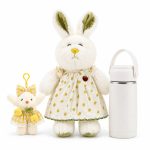 🌼🐰 ست خرگوش لیمویی همراه با آویز کیف و تراول ماگ | Lemon Bunny To Go